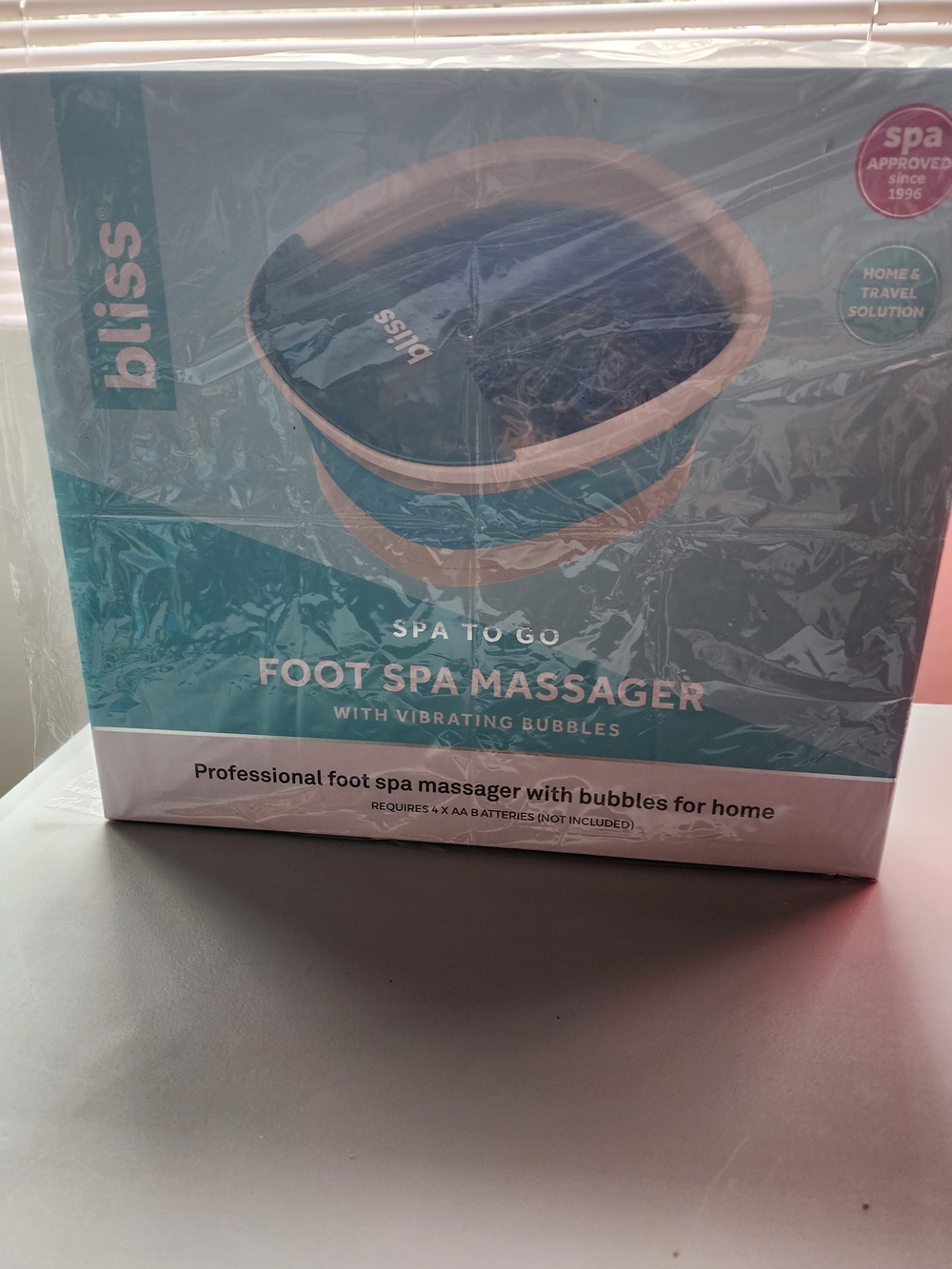 Bliss Foot Spa Massager - Teal & White